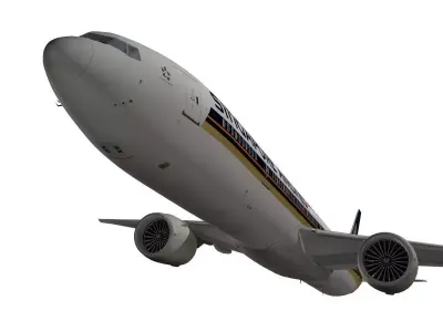 Boeing 777-300ER Singapore Airlines 3D model