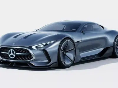 Futuristic Mercedes-Benz Concept Supercar 3D model