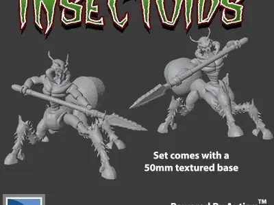 Insectoid Warriors 3D print model