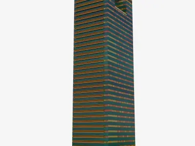 Santos Place Low-poly 3D model