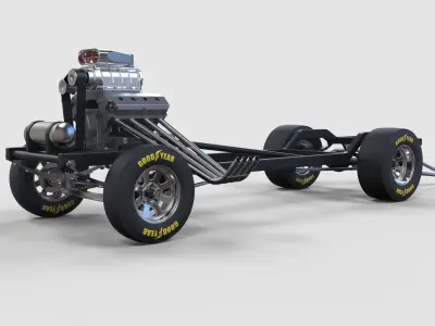 Chassis of Gasser 3D model