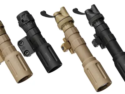 FUEL MODLITE RIFLE LIGHT PACK Low-poly 3D model