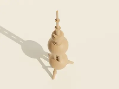 Oriental Pearl TV Tower 3D print model