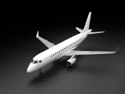 Embraer E170 - E195 Family 3D model