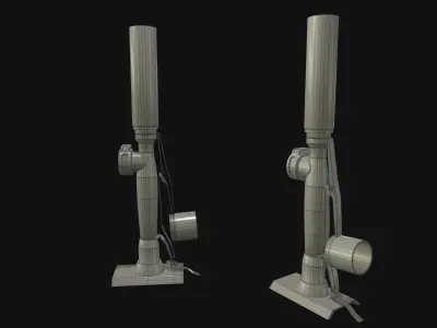LGF1 Mortar Low-poly 3D model