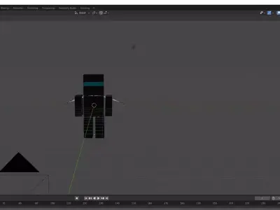 Block Robot Free 3D model