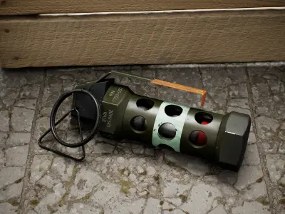 FlashBang m84 Granade Low-poly 3D model