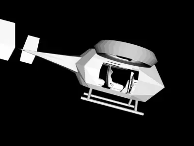 Bicopter racing seat 3D print model