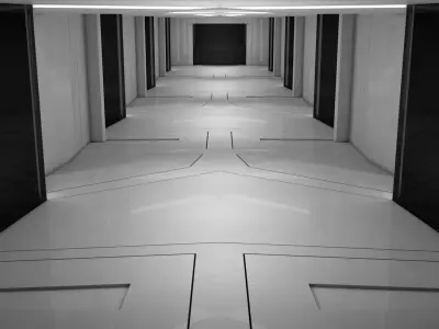 Sci Fi Interior 3D model 88