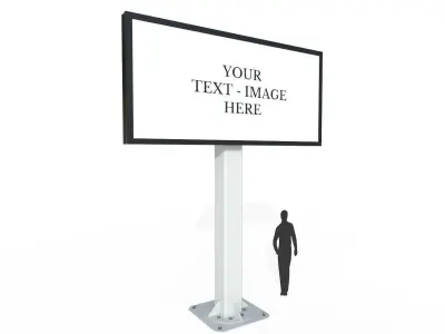 Billboard M1 Low-poly 3D model