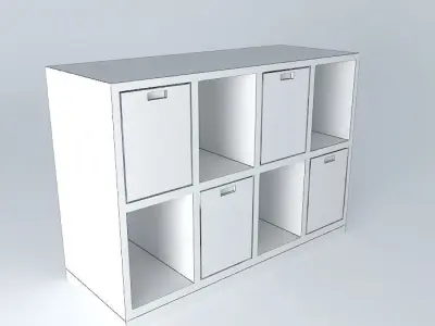kids bookshelf, estante infantil Free 3D model
