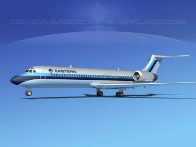 Boeing 717-200 Eastern 3D model