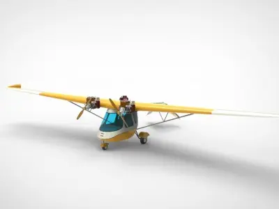 Ultraflight Lazair airplan 3D model