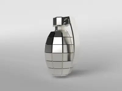 Grenade v1 006 Low-poly 3D model