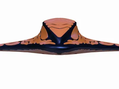 Alien space shuttle 3D model