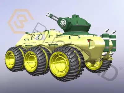 All Terrain Fighting Vehicle  AFV  3D model