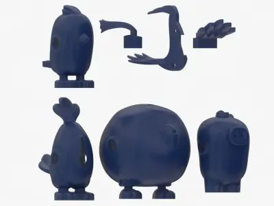 Lego Birds 3D model