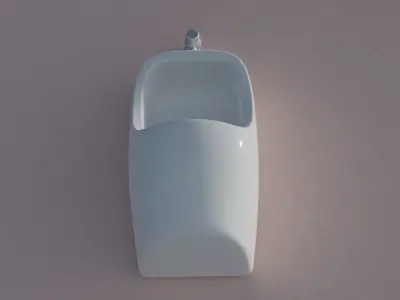Urinal on wall Free 3D model purchase