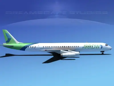 Douglas DC-8-63F Arrow Cargo 3D model