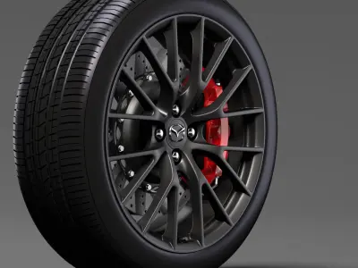 Mazda Roadster RS wheel 2017 3D model