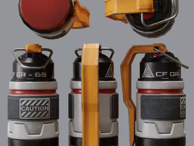 Pak tactical weapons Low poly Low-poly 3D model