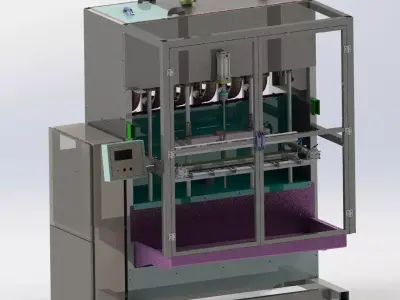 Filling machine 3D model