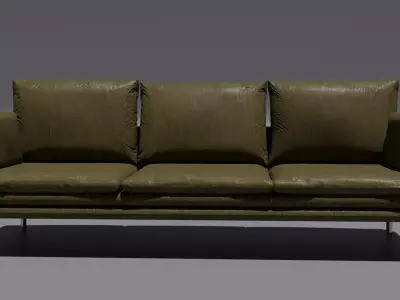 Ultra-high poly- sofa model  Free 3D model