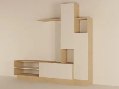 AlphaB2B Melisa Tv Unit Free low-poly 3D model