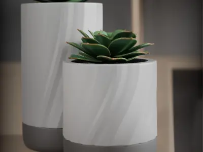  Spiral Plant Pot Free 3D print model