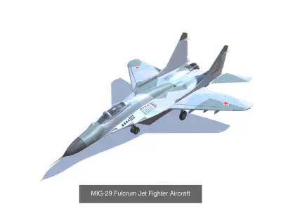 USSR and Russia Jet Fighter Aircrafts Bundle 3D Model Collection
