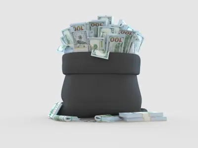 Money Bag 3D model purchase