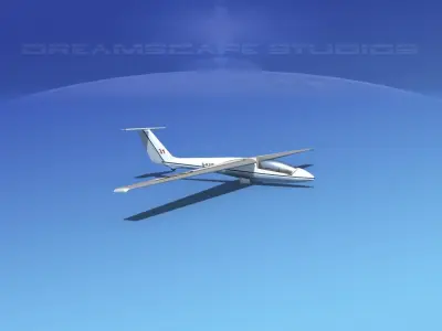 SZD-22 Mucha Glider V02 3D model