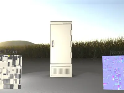 Electrical Distribution Cabinet 93 Low-poly 3D model