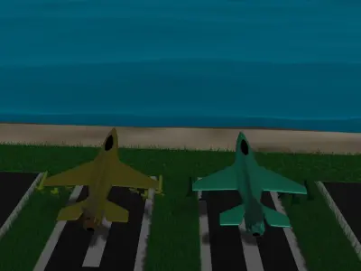 Aircraft Package Low-poly 3D model