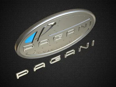 pagani logo 3D model