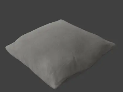 Pillow - White Free low-poly 3D model