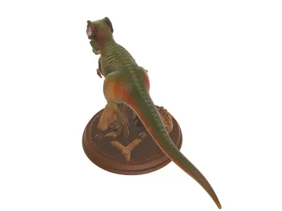 Ferocious TRex Diorama Prehistoric Dinosaur Display 3D print model