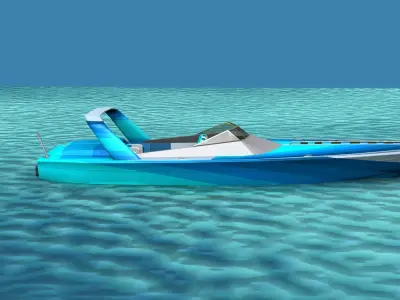 Phazer 38 Cigarette Boat V05 3D model