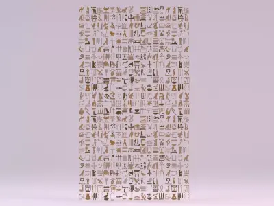 Egyptian Symbols - 034 Low-poly 3D model