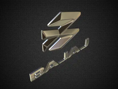 bajaj logo 3D model
