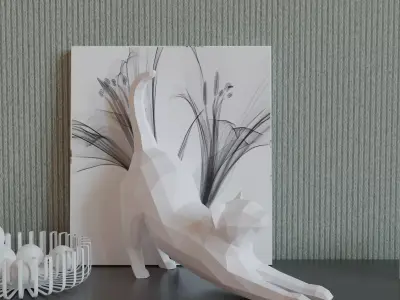 Lazy Cat 3D model 3D model