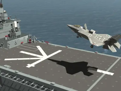 JMSDF F-35B Lightning II 3D model