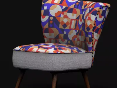 Accent chair Free low-poly 3D model