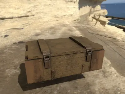 Ammo box Free low-poly 3D model