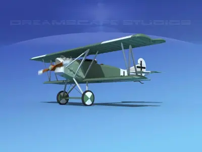 Fokker D-VII V08 Luftwaffe 3D model