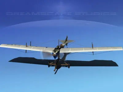 Antoinette Monoplane V04 3D model