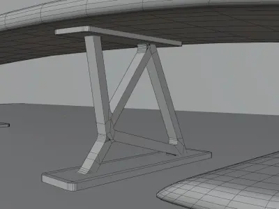 Sculpted for Excellence - Unleash the Power of our Car Spoilers Low-poly 3D model