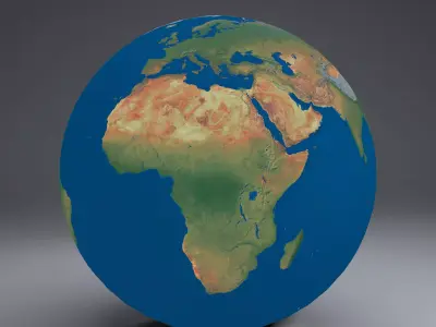 EarthGlobe16k earth 3D model