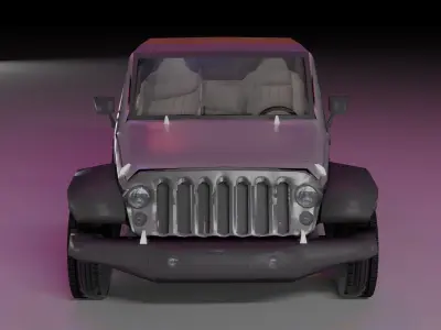 Wrangler Jeep 2012 Free low-poly 3D model