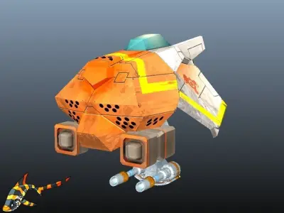 Advanced Scoutship Low-poly 3D model